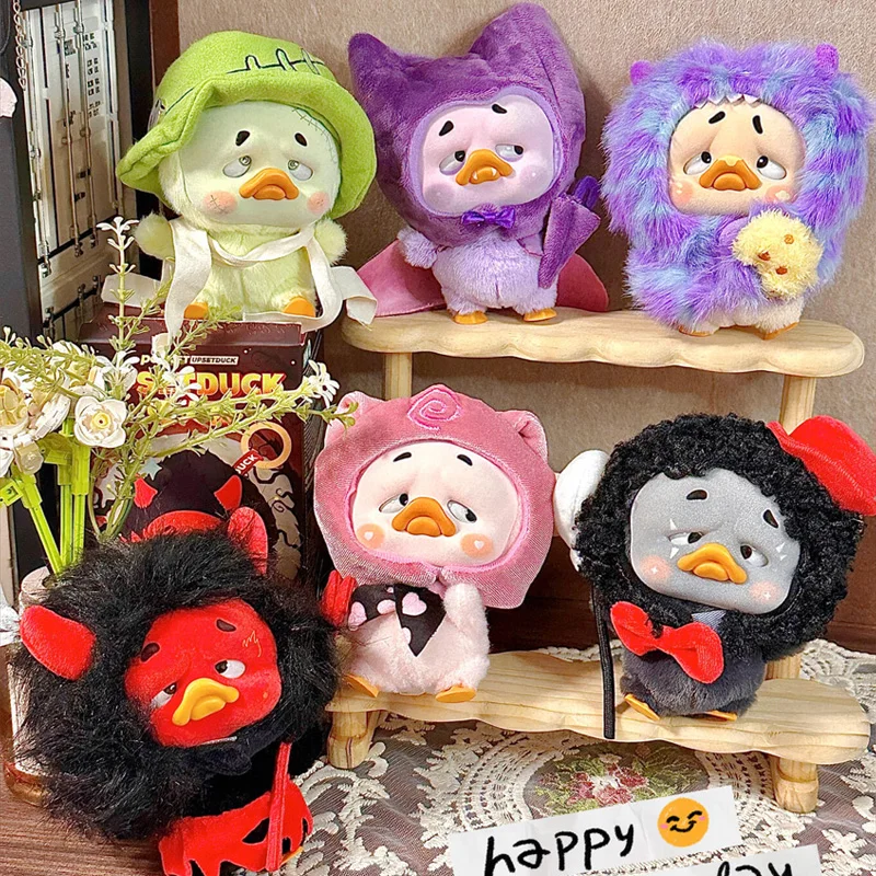 

Colorful Player Duck Series Plush Blind Box Toys Fluffy Anime Figure Surprise Bag Upset Duck V 5 Mystery Box Trendy Pendant Doll