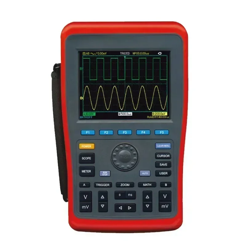 Mini Handheld Storage Oscilloscope 200MHz 2 Channel Voltage Current Digital multimeter with oscilloscope Hot sales