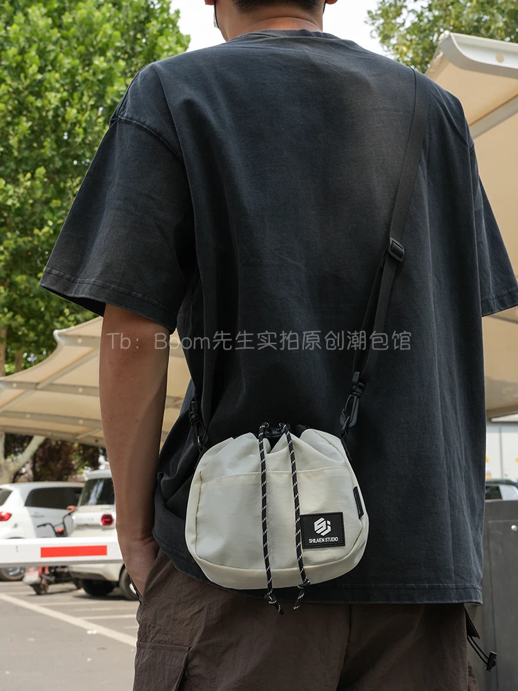 Crossbody bag male leisure sports mobile phone bag student mini bucket bag shoulder bag female