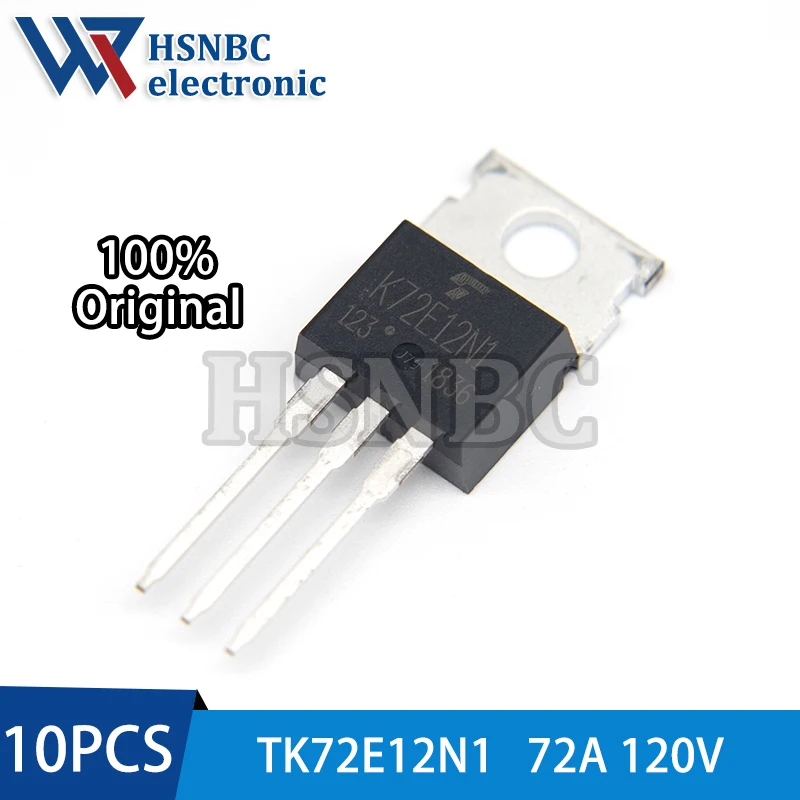 

10 шт./лот K72E12N1 TK72E12N1 TO-220 120V 179A МОП транзистор мощности новый оригинальный