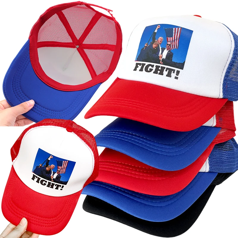 2024 Hot Trump American Presidential Hat America Great Again Hat Donald Trump Republican Baseball Cap MAGA Embroidered Mesh Cap