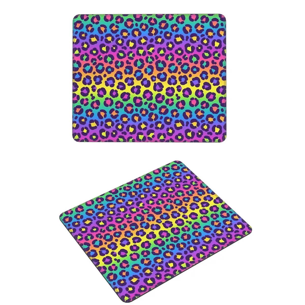 

Rainbow Leopard Graphic Mouse Pad Computer Keyboard Mouse Mat Gamer Laptop Desk Mat Office Table Mats