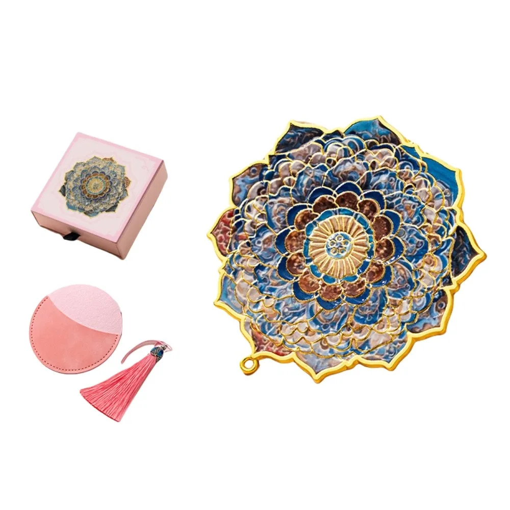 

Classical Exquisite Chinese Style Mirror Copper Tassel Vanity Mirror Makeup Tool Round Shape Vintage Mirror Makeup