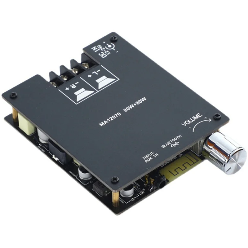 لوحة مضخم صوت رقمي بلوتوث MA12070P 2X80W طاقة عالية BT5.0 ستيريو الفئة D لوحة مضخم صوت