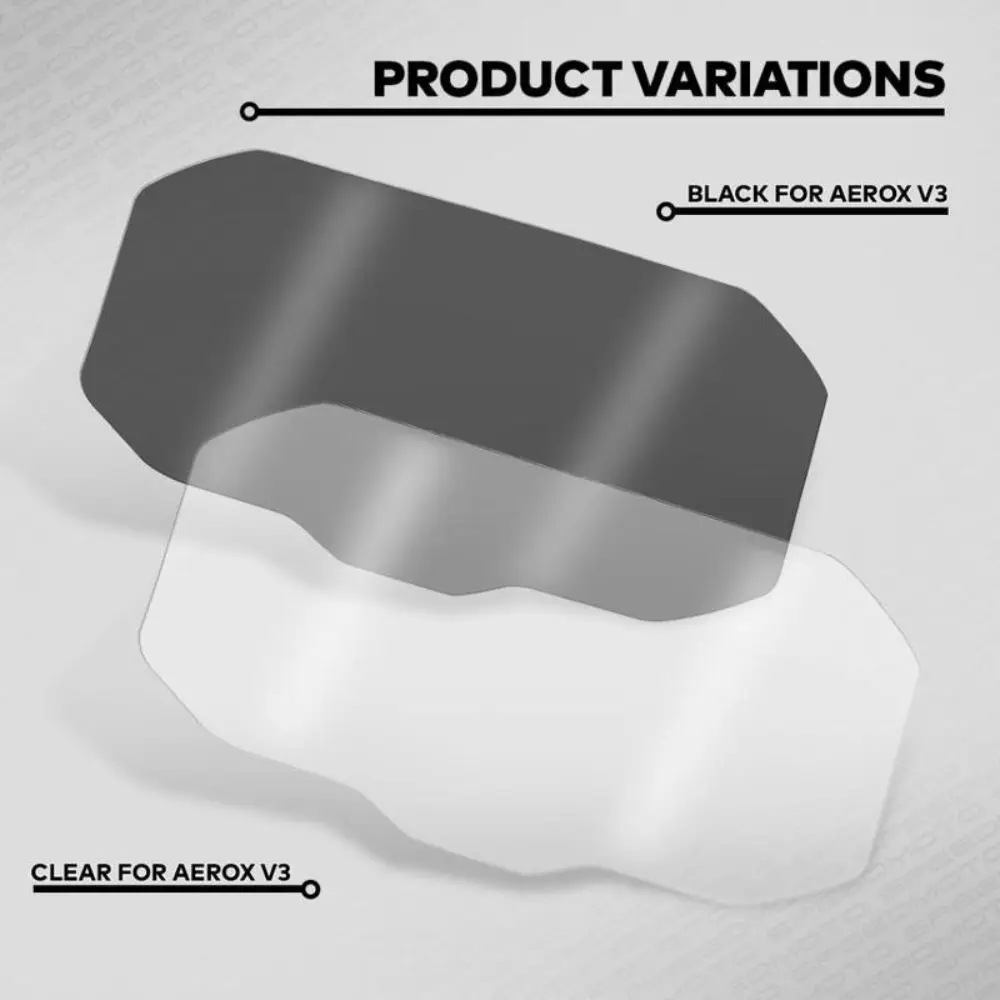 Scratch Resistant Dashboard Screen Protector Precision Cut Wear Resistant Instrument Cluster Protector for AEROX V3 Motorcycle
