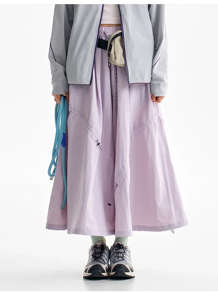 Multifunktionale Tech-Hose für Damen mit wandelbarem Saum, Tragegriff hinten, leicht, wasserabweisend, für Stadt und Outdoor, elastischer Bund. – Detail 13