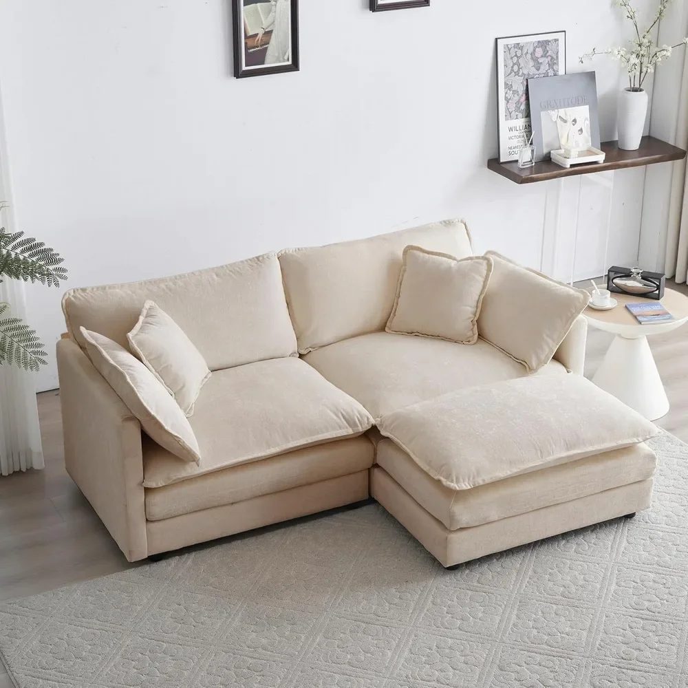 Deep Seat Sectional Sofa, 76.7