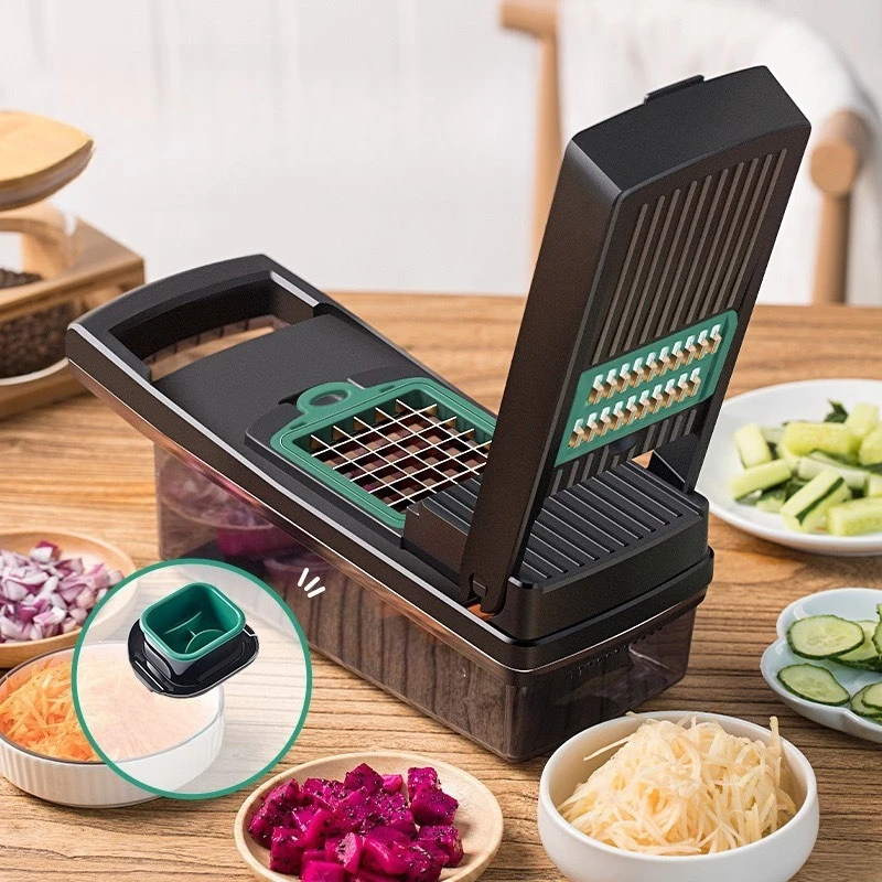 Grater Shop Vegetable Slicer Portable Multifunctional Commercial Kitchen Vegetable Slicer Household Plastic Kraalmachine MH40QCJ