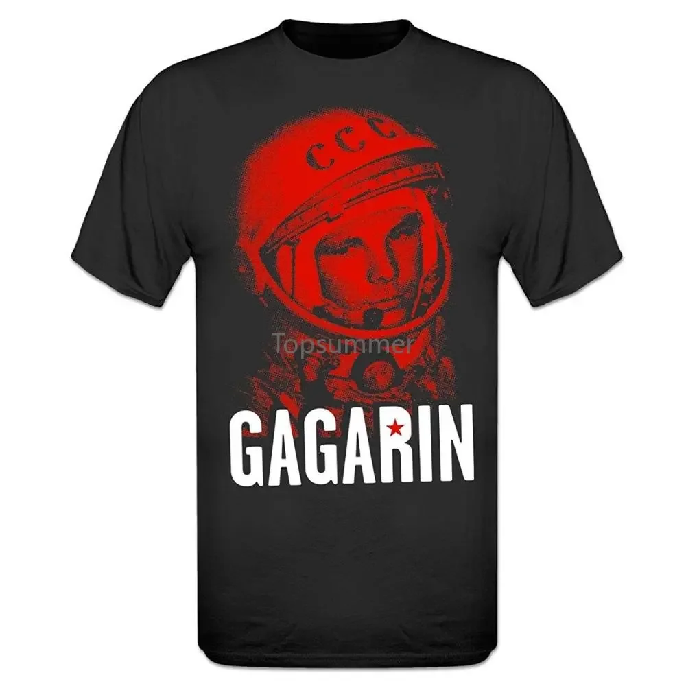 T Shirt Design Website Yuri Gagarin T-Shirt Men'S Crew Neck Short-Sleeve Graphic Tees New Brand-Clothing T Shirts