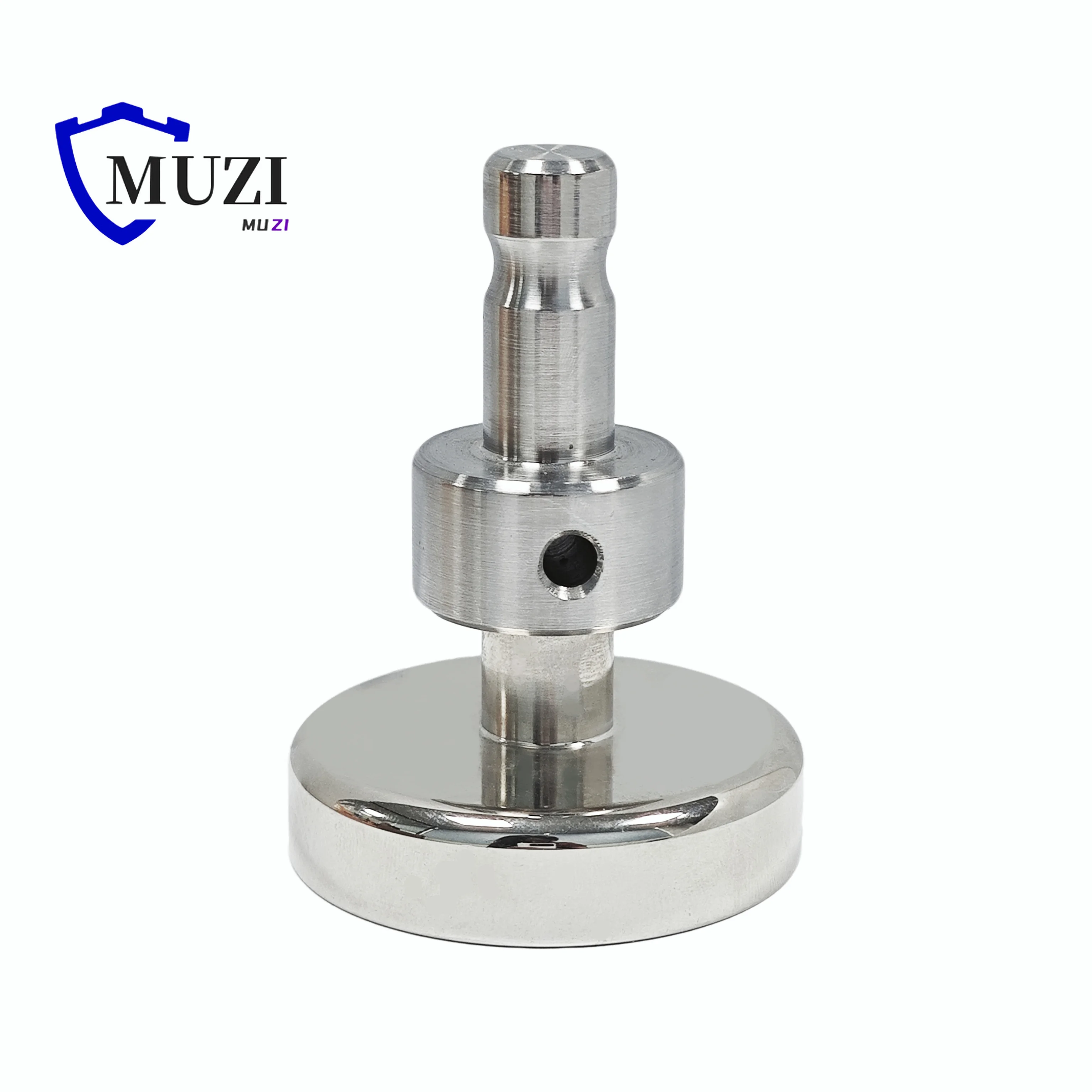 M8 Thread and Swiss Type Interface Stainless Steel Adapter with Magnet Holder Diameter Silver 60MM Spigot Base for Prism Survey