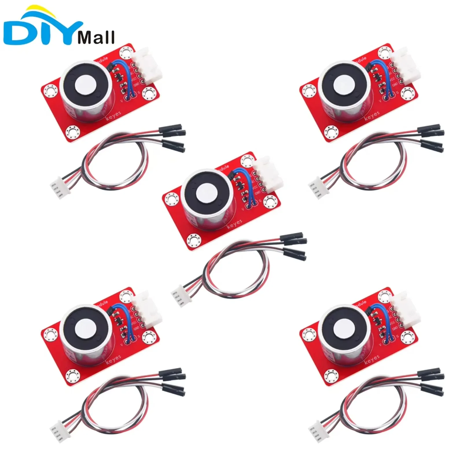 

5pcs Keyes ZYE1-P20/15 Electric Magnet Electromagnet Module/Electronic Building Blocks Sensor with Anti-reverse Interface
