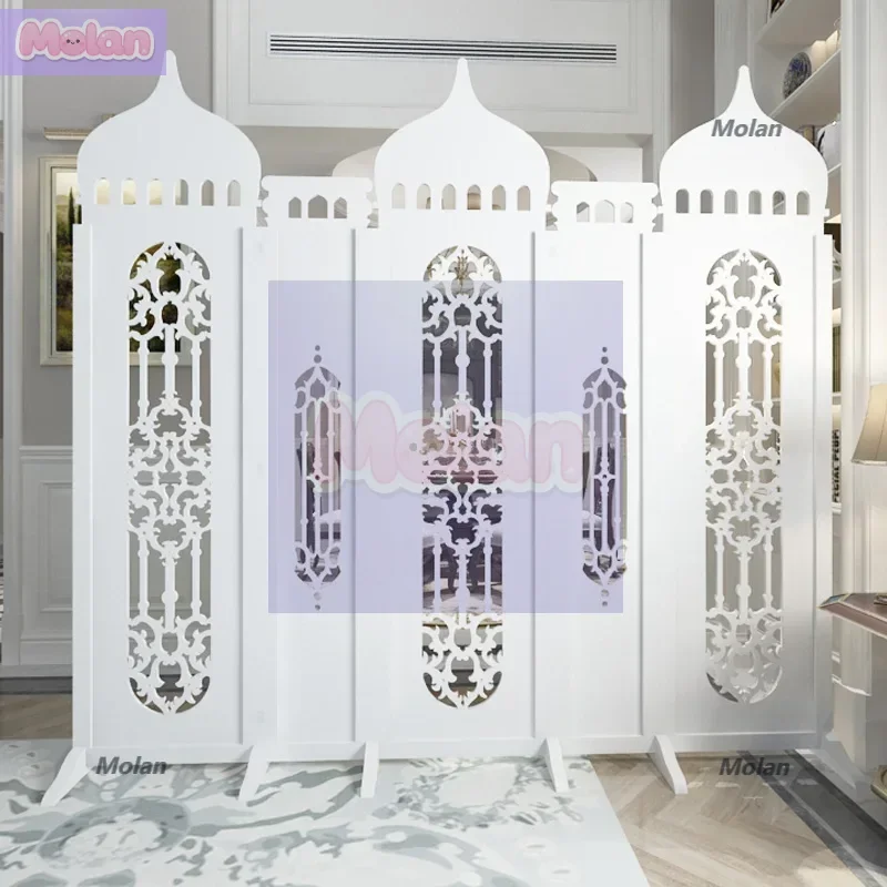 

Partition curtain mobile screen partition entrance living room mobile screen fashion simple modern bedroom wedding background