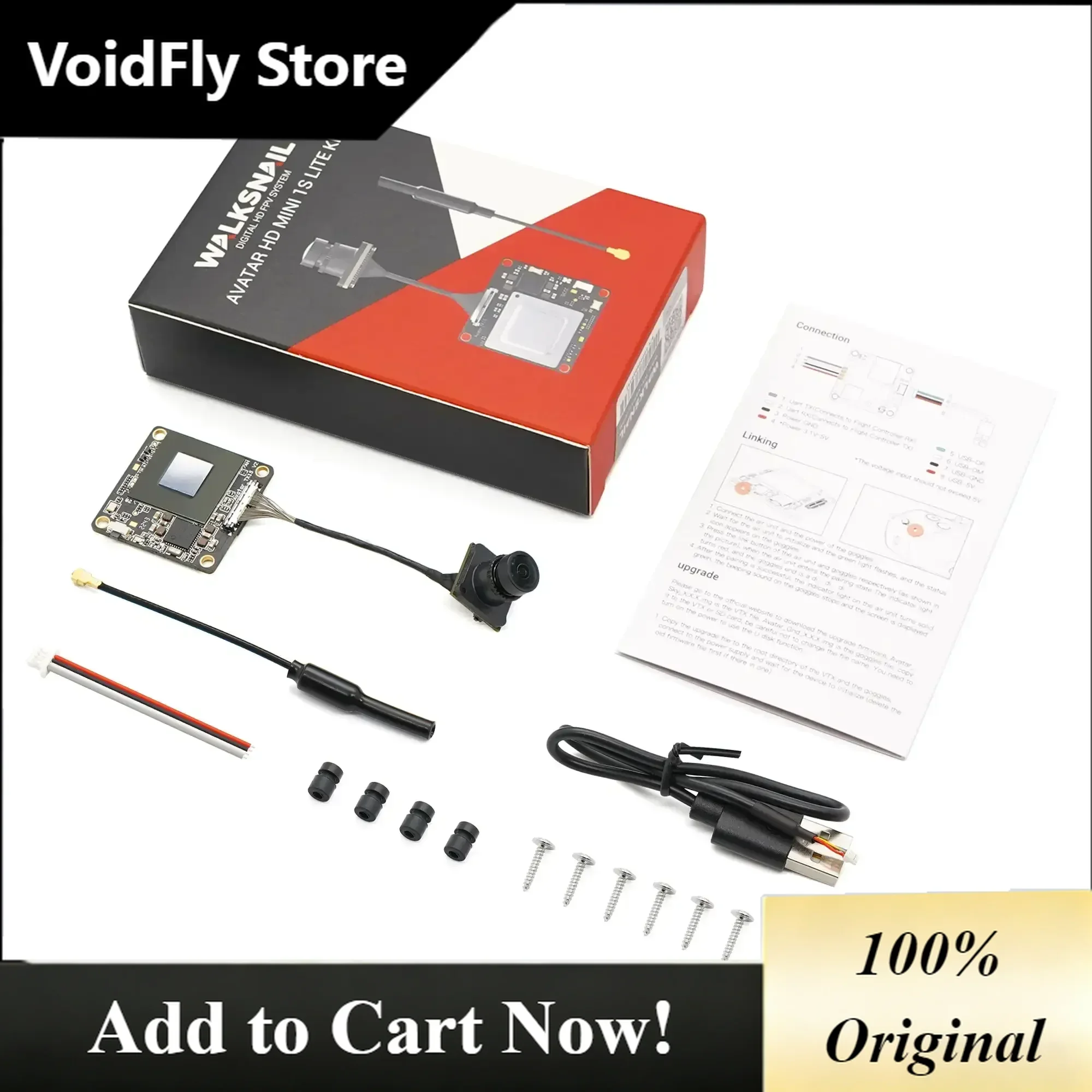 VoidFly Walksnail Avatar HD Mini 1S Lite Kit - 14X14mm