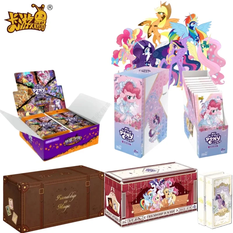

Оригинальный новый продукт KAYOU, большая коллекция My Little Pony, сумка дружбы с вечной звездой, 2, коллекционная открытка с ритмом Луны, подарок на праздник