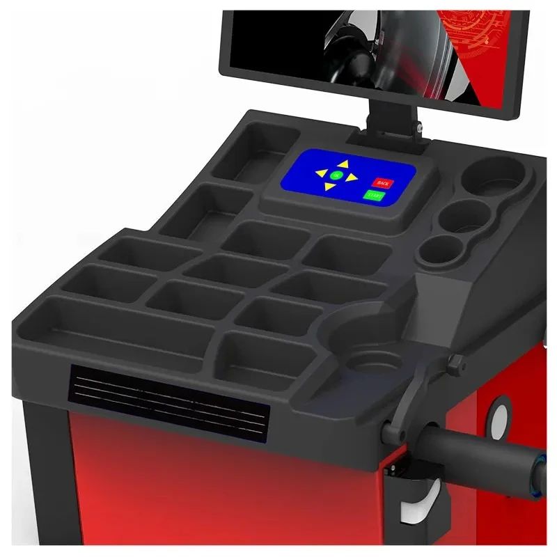 High-End Automatic Wheel Alignment Equipment Laser-Positioned Spindle Self-Locking Brake Tire Changing Balancing 1g Accuracy