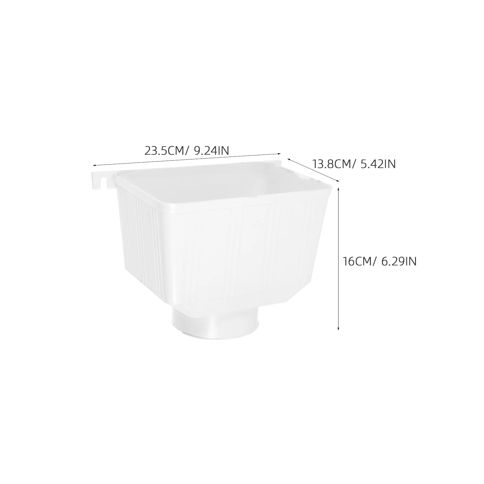 أجزاء وملحقات مزراب المطر مادة PVC قوية أحجام متعددة تصريف فعال لا تسرب المياه أجزاء مزراب المطر