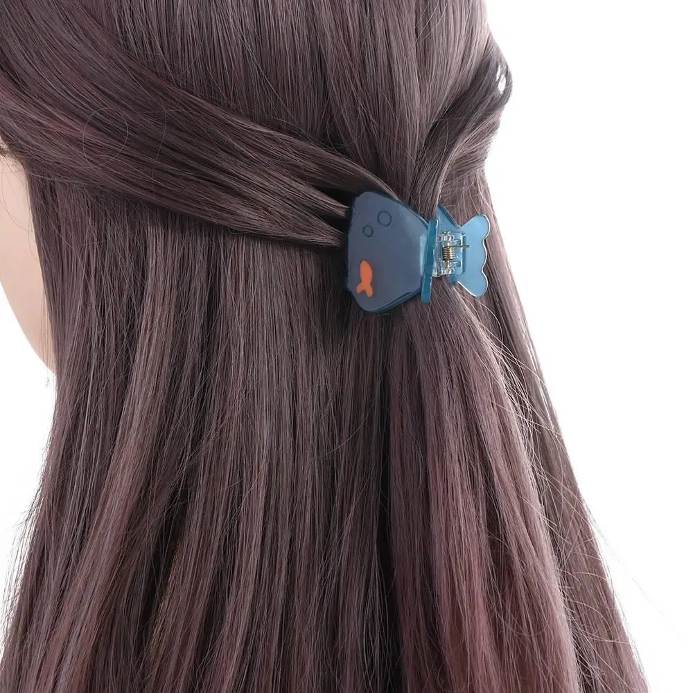 Creative Transparent Acrylic Small Clamp Clip Elegant Semicircle Hair Claw Woman Girls Daily Party Geometric Headdress