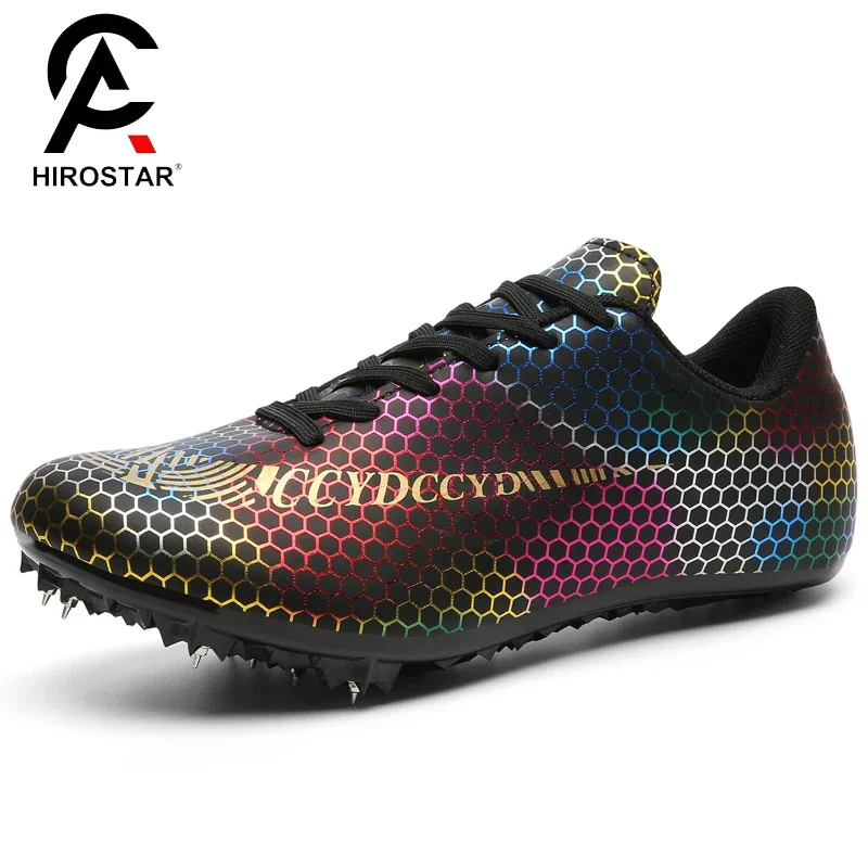 Men Women Professional Track Field Events Training Racing Sport Shoes Cleats Sprint Shoes Athlete Short Spikes Running Sneakers