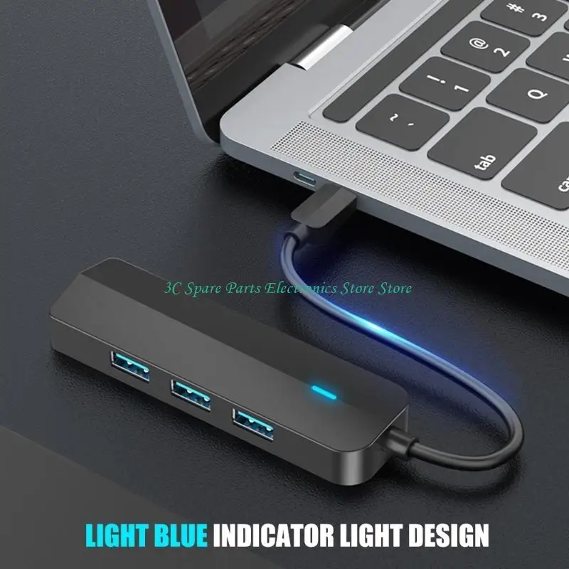 SZ Fast Speed USB C To Gigabit Ethernet 3 USB Port Converter Adapter For Computers