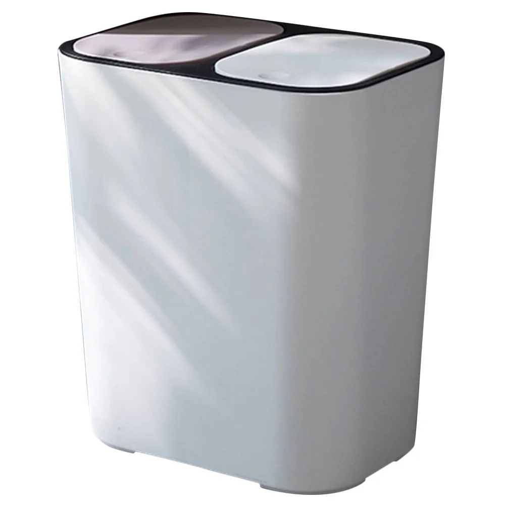 

Double Compartment Rubbish Bin Kitchen Waste Garbage Bin Dual Trash Can for Home Restaurant garbage container