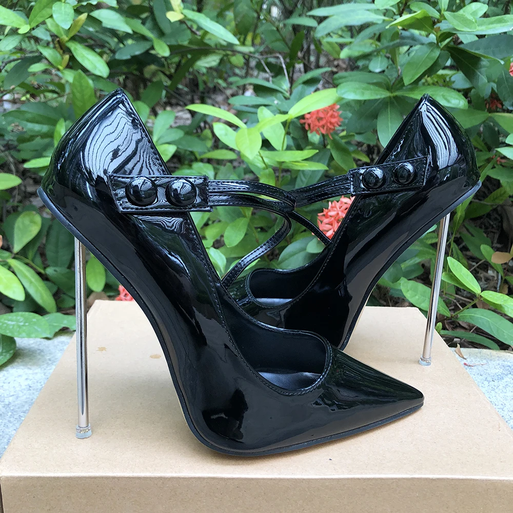 Glamour cuir verni noir talons - Crossfit Event avis et prix