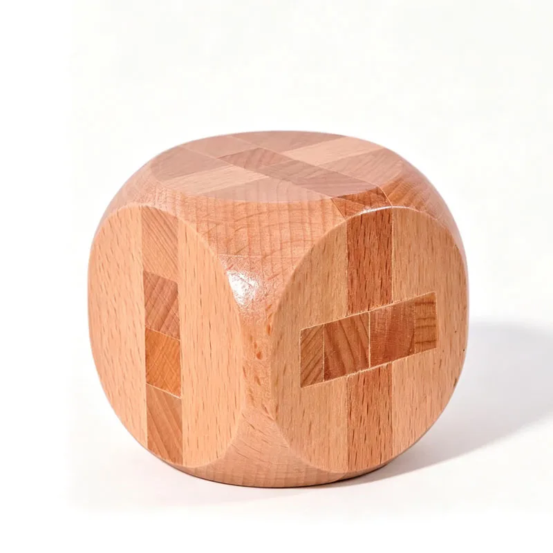 Luban Lock Cube IQ Logic Training Wooden Brain Teaser Puzzles Mind Challenge Toys for Kids & Adults Educational Unique Gifts