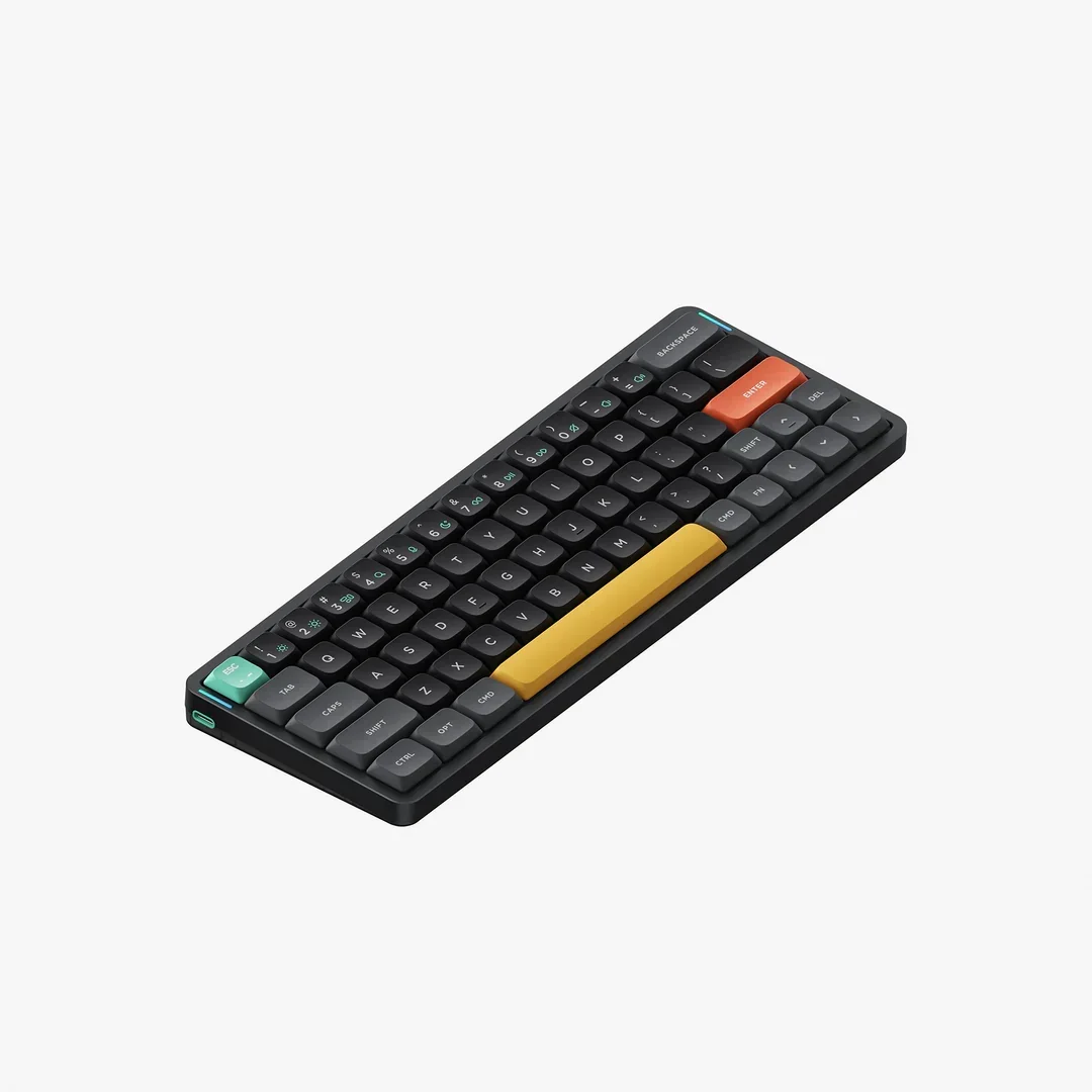 Imagem -02 - Nuphy-teclado Mecânico Air60 v2 Três Modo de Retroiluminação Rgb 64 Teclas Perfil Baixo Interruptor Gateron Compatível com Windows e Mac