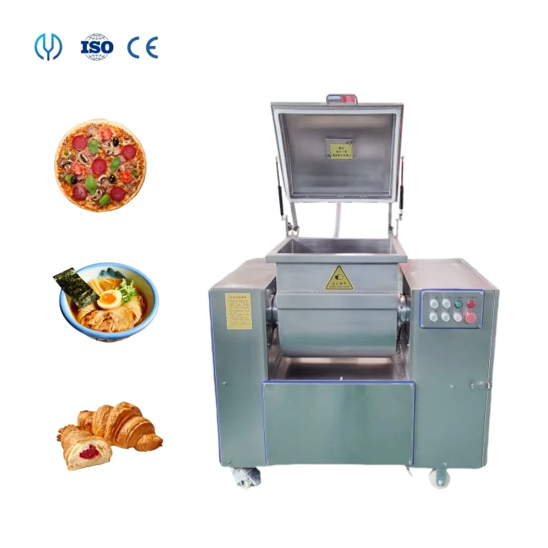 

Big Capacity Automatic 25/50KG Vacuum Mixer Kneading Cover And Mixing Dough Making Machine