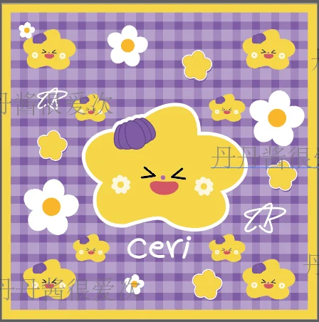 Not Official Perthsanta Geminifourth Milklove Joongdunk Taynew Milklove Nantam Film Jossgawin 50x50cm Sticky Fabric Square Scarf