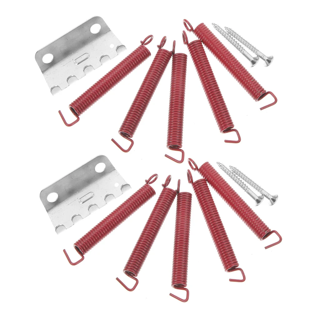 

2Sets Colored Tremolo Springs for Electric Guitar Precision Crafted Red Guitar Parts Smooth Action Silent Operation Ideal
