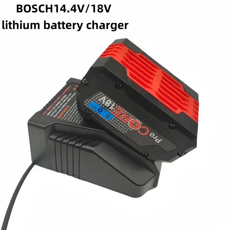 เหมาะสำหรับ Bosch 12V/14.4V/18V ที่ชาร์จแบตเตอรี่ลิเธียมไฟ LED 1018K3A ชาร์จเร็ว BAT609 BAT609G BAT618G BAT618