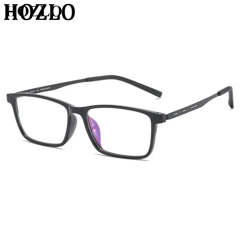 

Men Rectangle TR90 Glasses Frame Women Titanium Legs Blue Light Blocking Eyeglasses Custom Myopia Hyperopia Prescription Lens