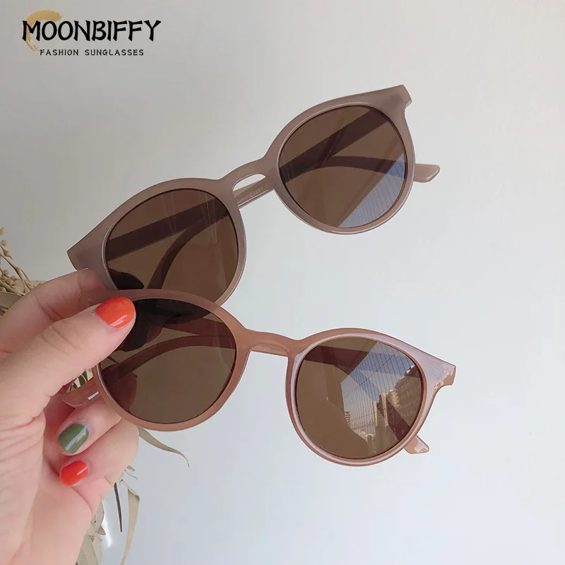 2024 New Vintage Women's Sunglasses Fashion Trendy Small Round Frame Driving Eyewear UV Protection Очки Солнечные Женские