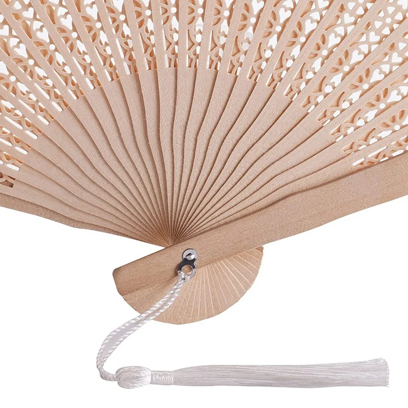 20 Sets Wooden Hand Fan Favors Wooden Fan With Gift Bags And Thank You Tag And Tassels