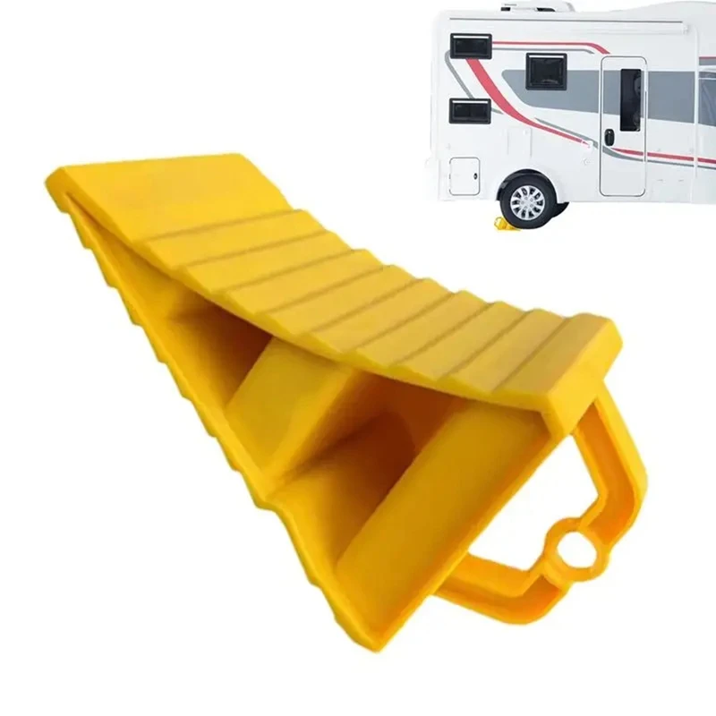 Cale de roue portable avec base en plastique coordonnante, coussin de support d'opathie, véhicule Foy, voiture, camion, 2 paquets