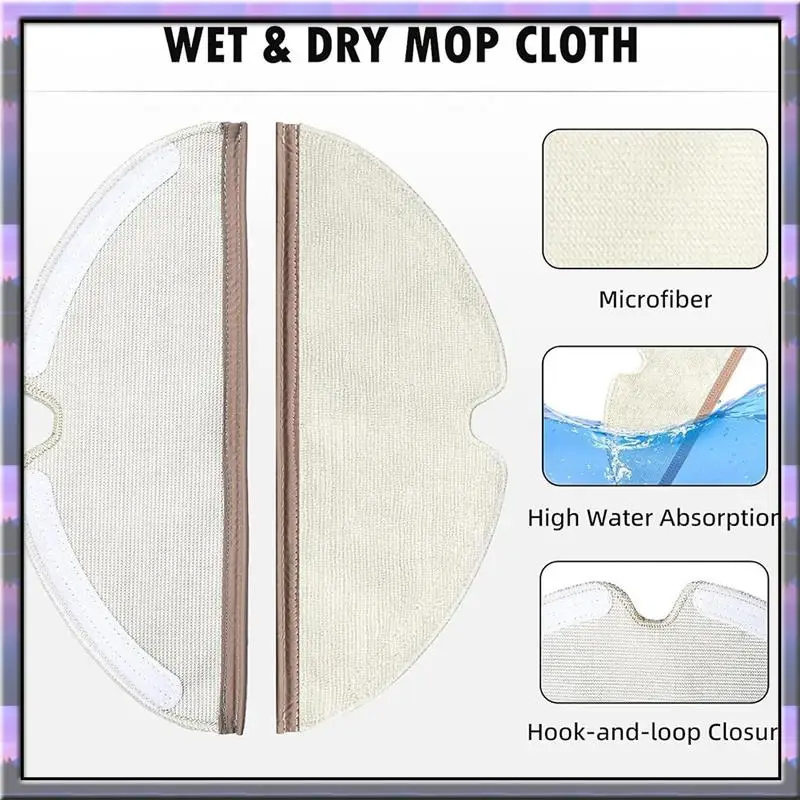 

For Roborock Q8 Max /Q8 Max+ Robot Vacuum Cleaner Main Side Brush HEPA Filter Mop Cloths Rags Dust Bag Parts