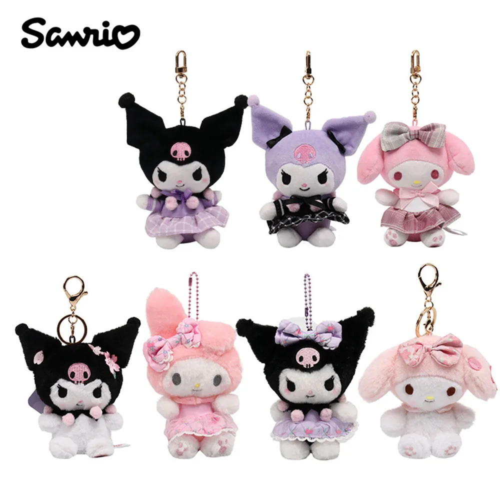 

Оригинальная Sanrio Униформа Kuromi плюшевая подвеска собака Корица Pacha собака кукла Мелодия Игрушка Рождество и день рождения подарок