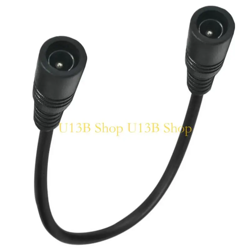 U13B 5.5mmx 2.1mm 암에서 여성에서 여성 전원 커넥터 어댑터 케이블을위한 LED 스트립