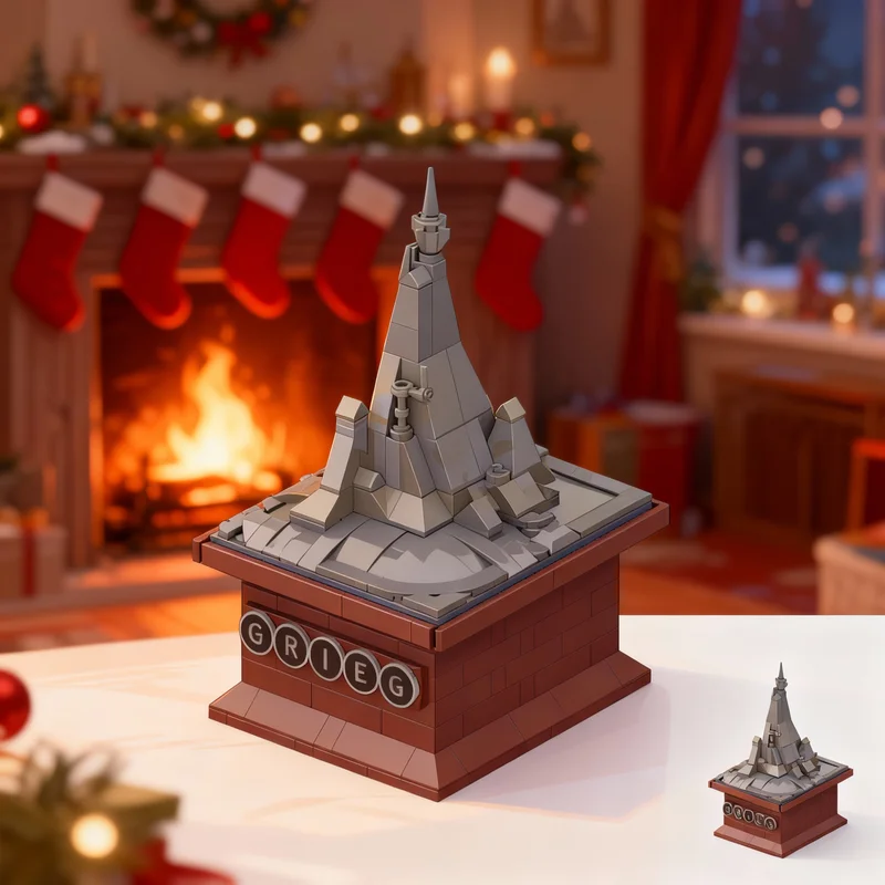 

350 деталей MOC Icons: Визуальное пособие по модели Grieg's Hall, конструктор, архитектурная игрушка, рождественский подарок, развивающая идея