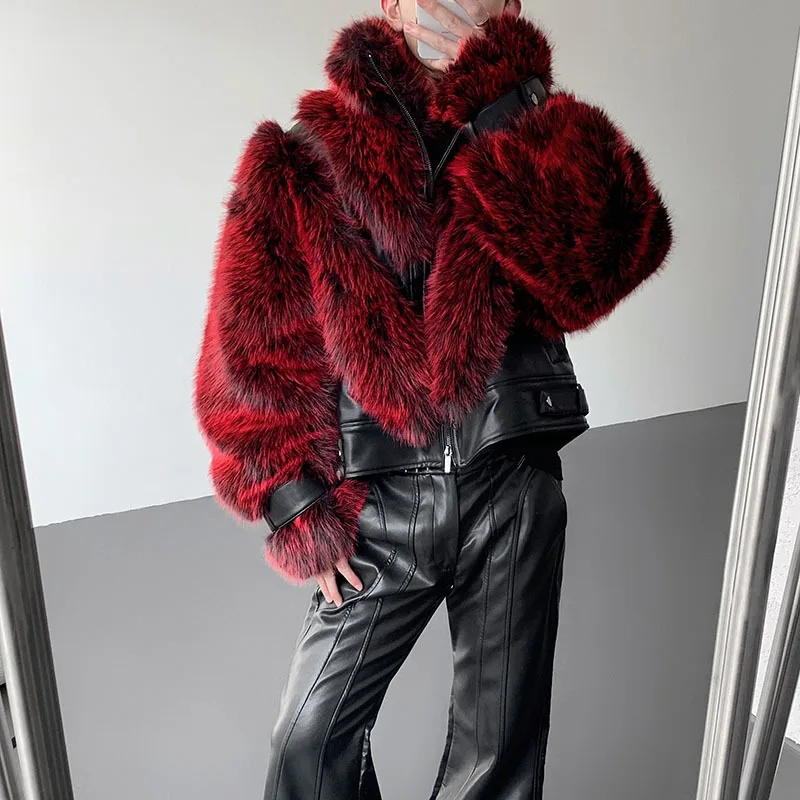 معاطف رجالية عصرية من الجلد بتصميم حافة لدغ من WTHT سترات عصرية ذات ياقة ثابتة ملونة للرجال لخريف 2025 2A2066 #6