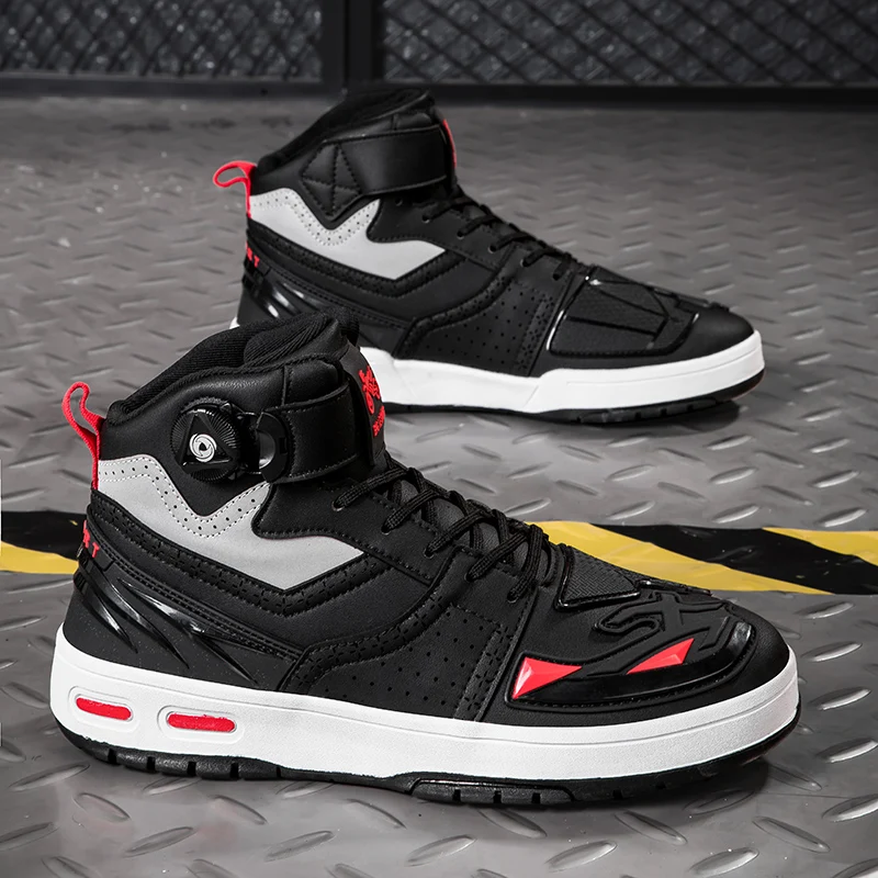 

Мужские мотоциклетные новые профессиональные защитные ботинки для верховой езды, износостойкие дышащие четырехсезонные внедорожные мотоциклетные ботинки