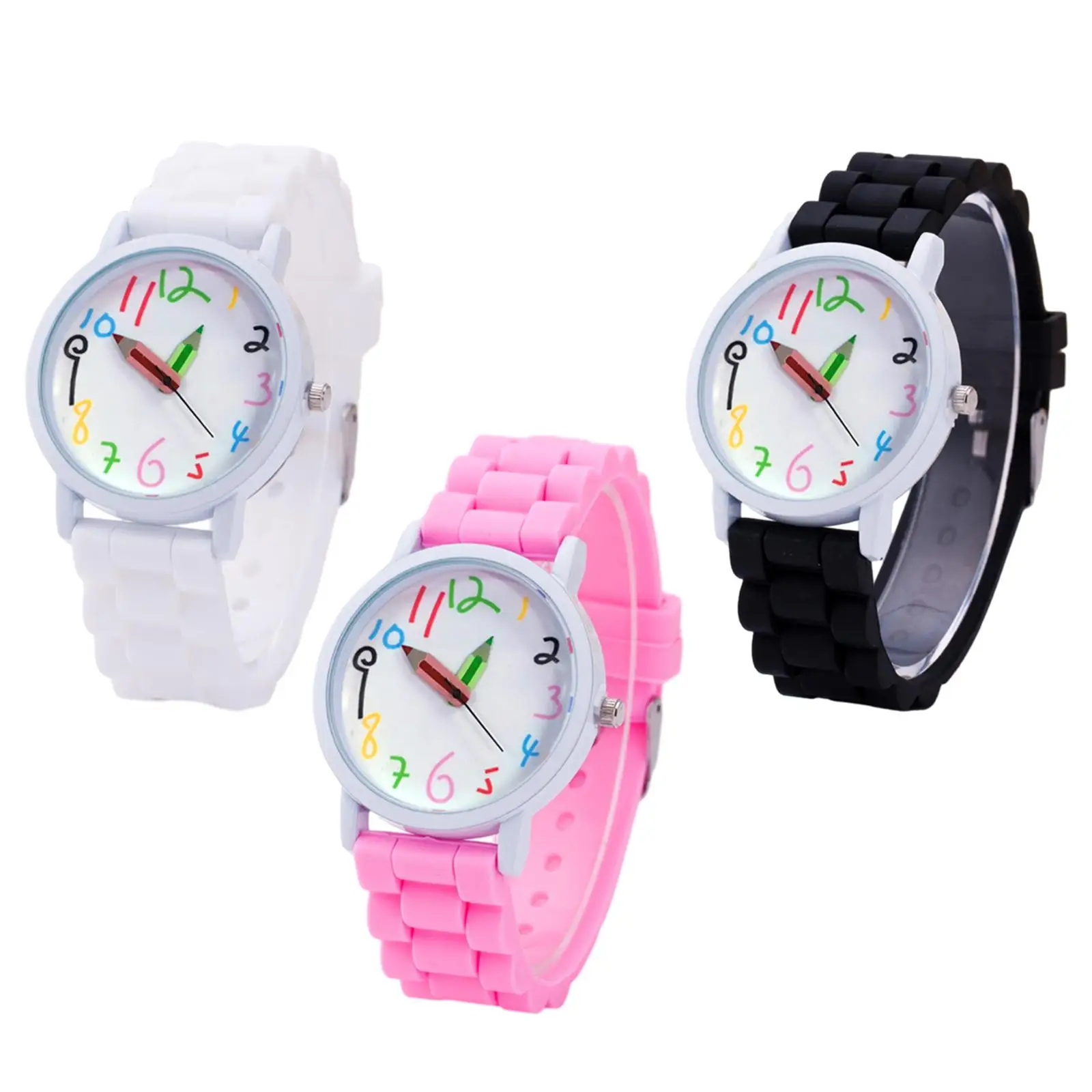 Children Silicone Watch Wristwatch Casual Fashion Cartoon Strap Watch Wrist