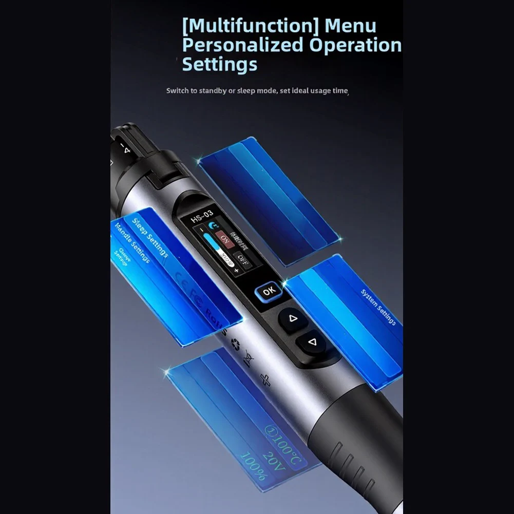 Portable Soldering Iron For Repairs As Shown Cordless Soldering Iron 2600mAh Battery Capacity Type-C Charging Port