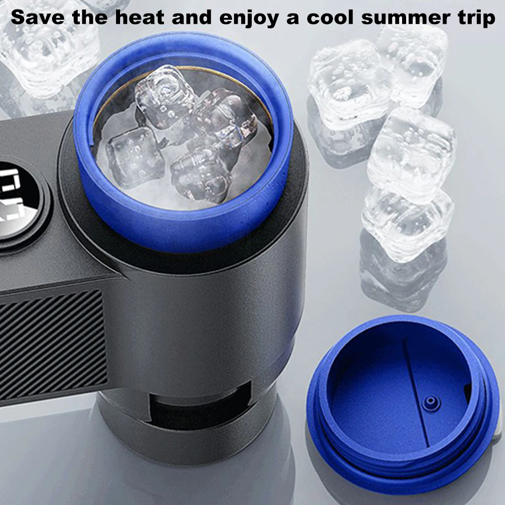 2 في 1 سيارة التدفئة كوب التبريد مع درجة الحرارة شاشة ديجيتال سيارة العزل شرب برودة كوب 12 فولت لرحلة الطريق الأسرة في الهواء الطلق #6