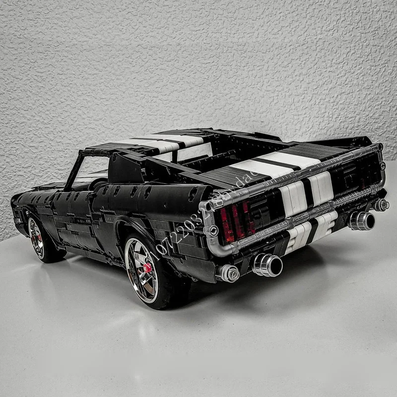 Moc technische ford mustang 1:10 Modellbau steine Ziegel klassische Muskel rennwagen Geburtstag Weihnachten pädagogisches Spielzeug Geschenk