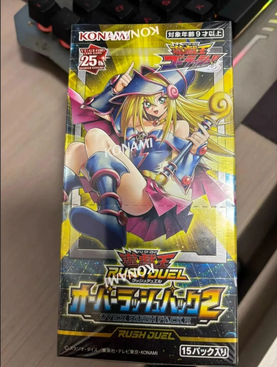 

Yugioh KONAMI Rush Duel 25th Quarter Century Over Rush Pack 2 ORP2 Dark Magician Girl Japanese Collection Sealed Booster Box