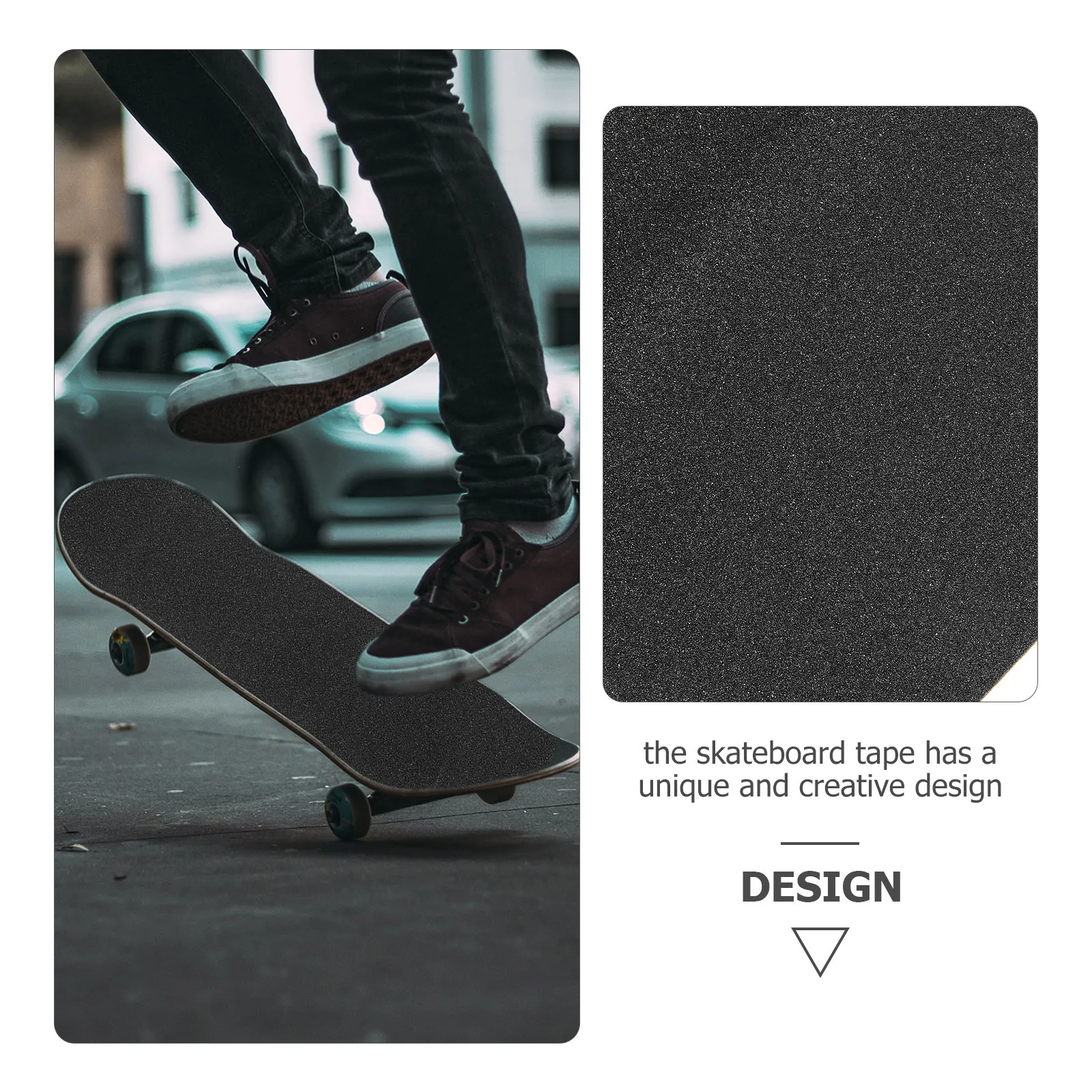 

Self-Adhesive Skateboard Tape Durable Wear-Resistant Multi-Function Professional Anti-Skid Skateboard Decor