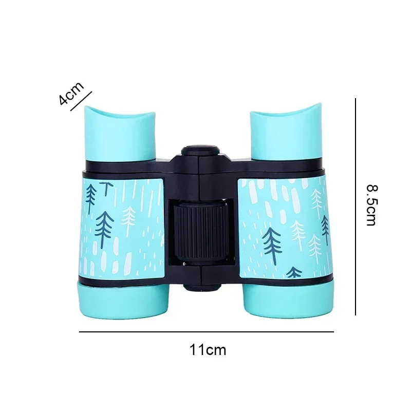 Rubber 4X30mm Kid Binocular Telescopes Children Educational Folding Telescope Outdoor Bird Watching Optics Telescope for Camping