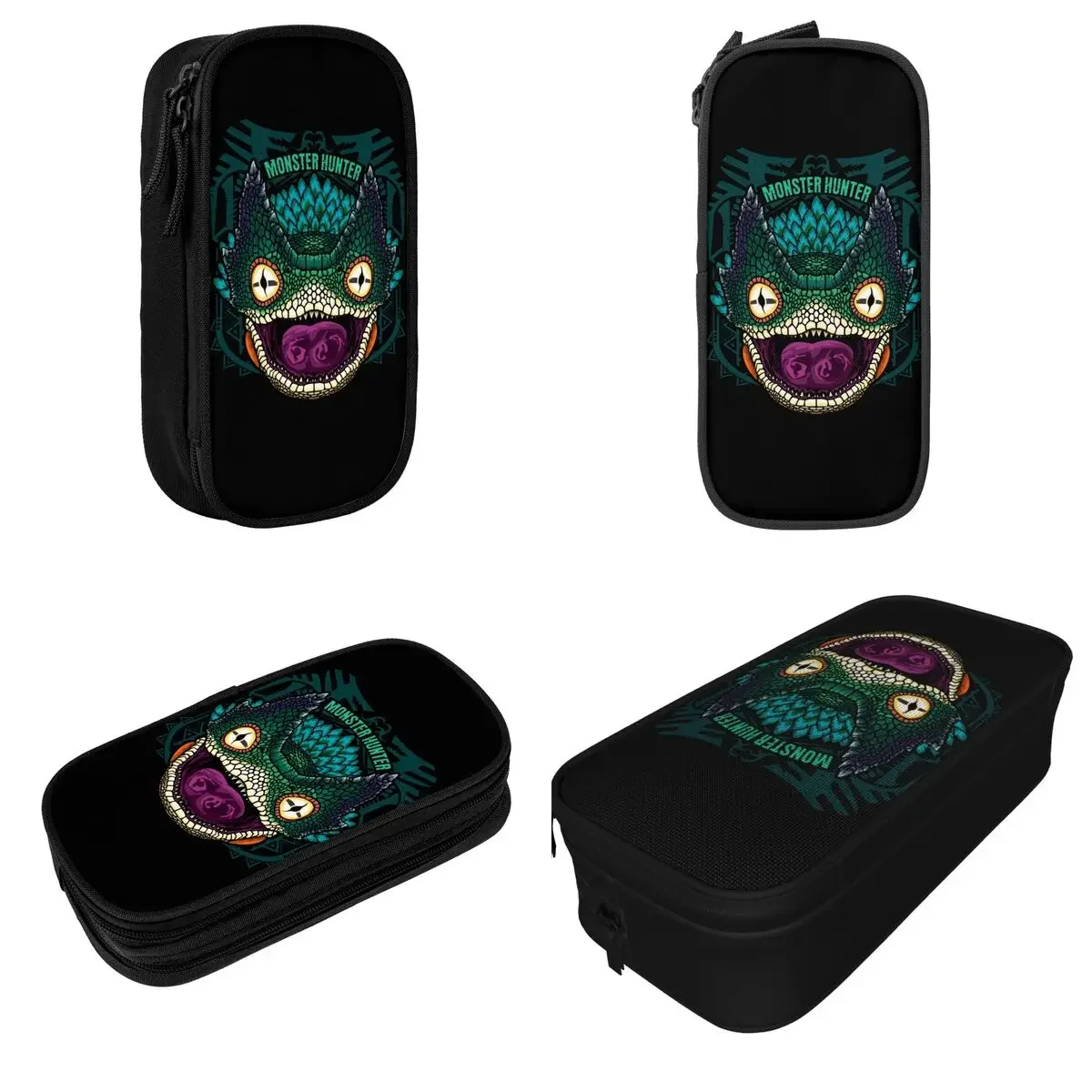 Pukei Hunter estuche para lápices para juegos, bolsa para lápices de juego MHW, bolsas para niños, regalo escolar