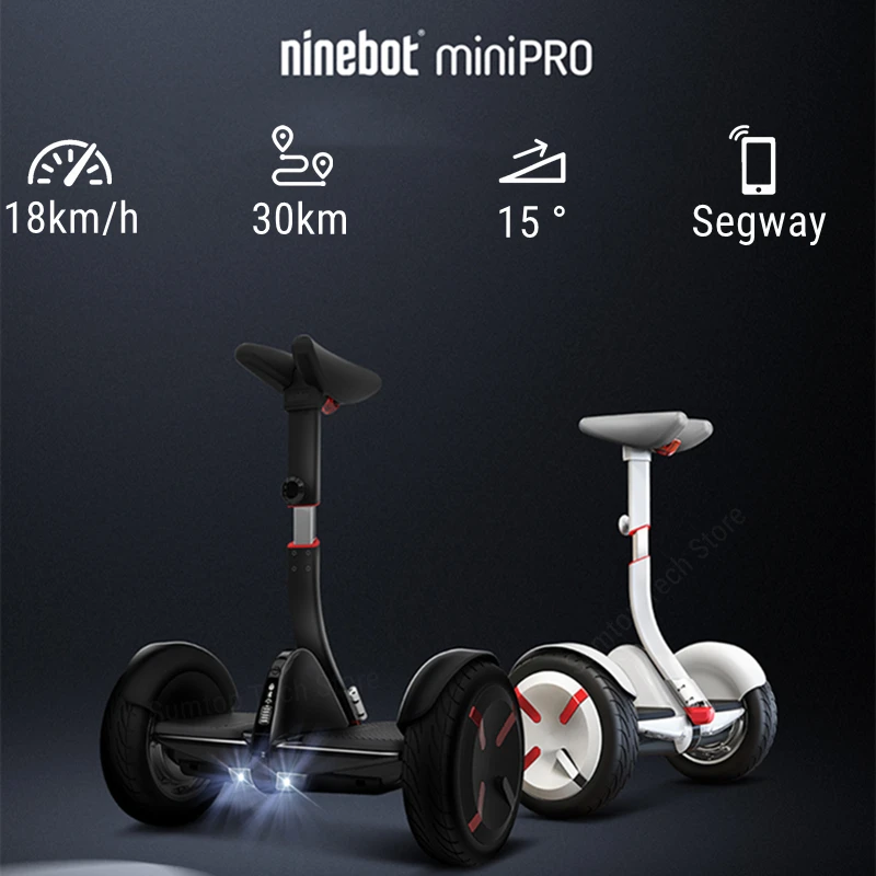 Estoque da ue por mini pro inteligente scooter elétrico de autoequilíbrio de duas rodas 18km/h velocidade 30km alcance compatível gokart